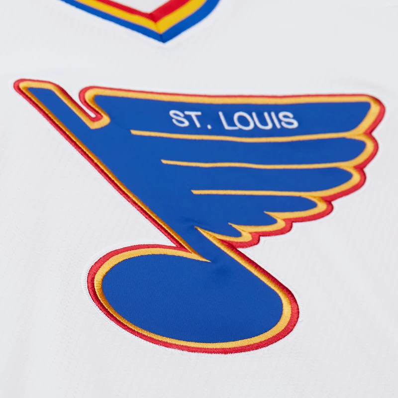 Men's Mitchell & Ness Brett Hull White St. Louis Blues 1990-91 Power Play Jersey