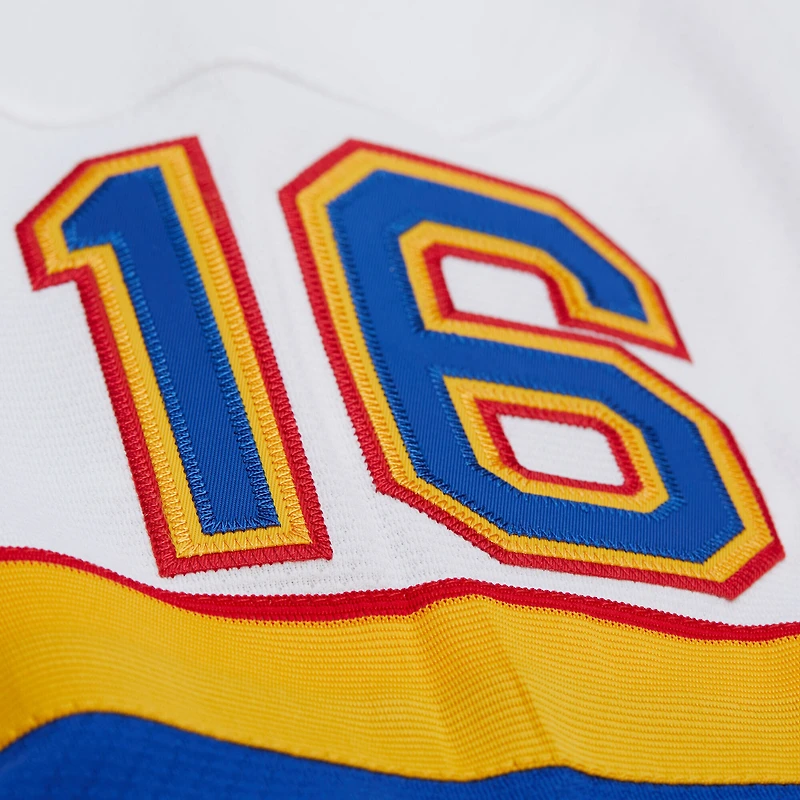 Men's Mitchell & Ness Brett Hull White St. Louis Blues 1990-91 Power Play Jersey