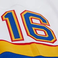 Men's Mitchell & Ness Brett Hull White St. Louis Blues 1990-91 Power Play Jersey