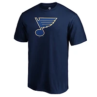 Men's  Navy St. Louis Blues Primary Logo T-Shirt
