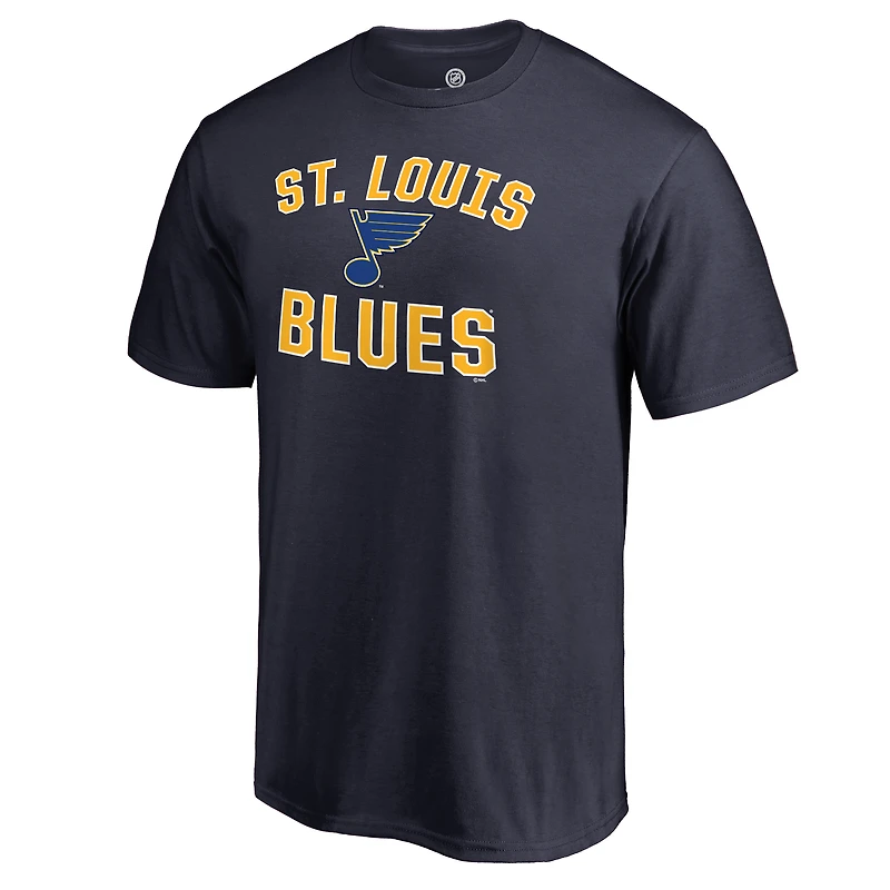 Men's  Navy St. Louis Blues Victory Arch T-Shirt