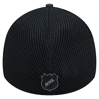 Casquette New Era noire St. Louis Blues Blackout 39THIRTY Flex Fit pour homme