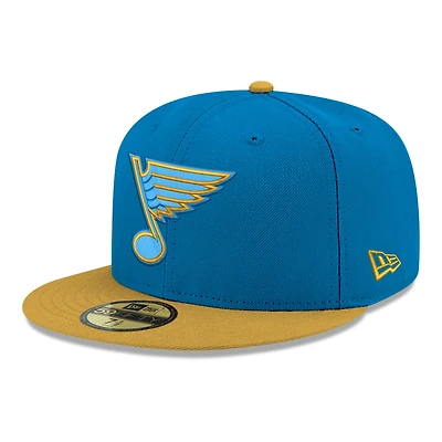 Casquette ajustée New Era 59FIFTY bicolore à logo St. Louis Blues pour homme