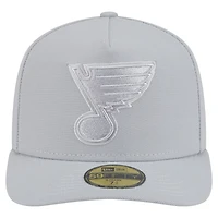 Casquette ajustée A-Frame 59FIFTY pour homme New Era avec coloris St. Louis Blues gris