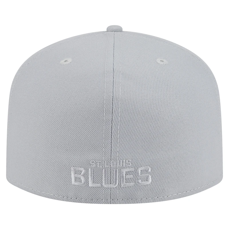 Casquette ajustée A-Frame 59FIFTY pour homme New Era avec coloris St. Louis Blues gris