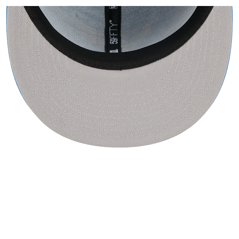 Casquette ajustée New Era 59FIFTY bleu clair pour homme, modèle St. Louis Blues Core.