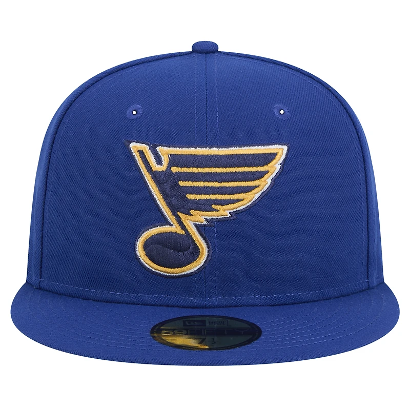 Casquette ajustée New Era bleu marine St. Louis Blues Core 59FIFTY pour homme