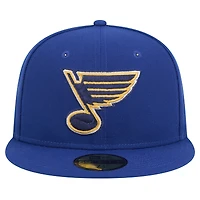 Casquette ajustée New Era bleu marine St. Louis Blues Core 59FIFTY pour homme