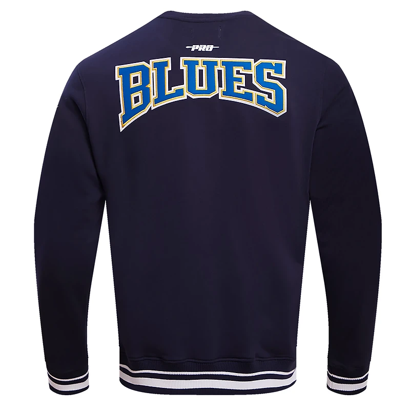 Men's Pro Standard Navy St. Louis Blues Crest Emblem Pullover Sweatshirt
