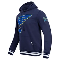 Sweat à capuche en polaire classique rétro Pro Standard bleu marine St. Louis Blues pour hommes