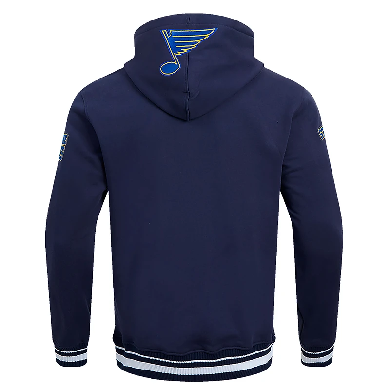 Sweat à capuche en polaire classique rétro Pro Standard bleu marine St. Louis Blues pour hommes