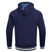 Sweat à capuche en polaire classique rétro Pro Standard bleu marine St. Louis Blues pour hommes