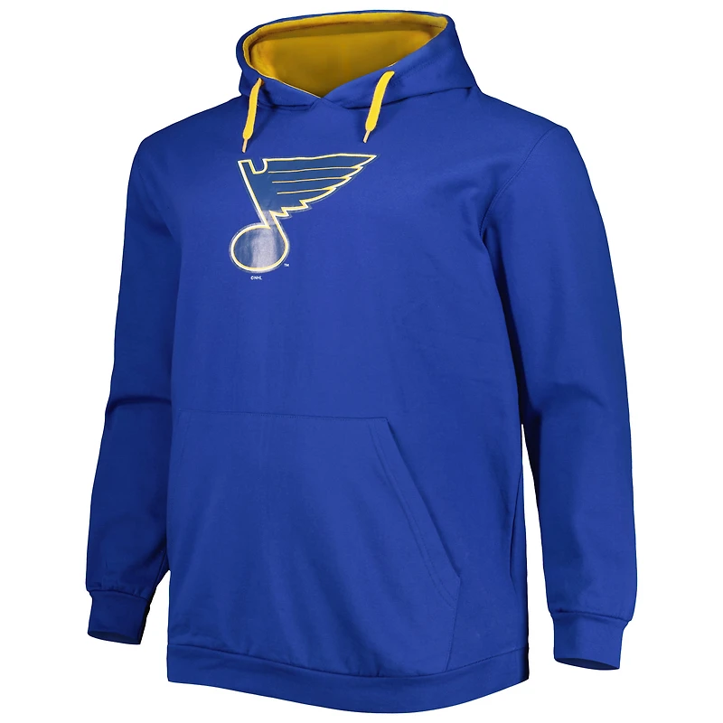 Men's Royal St. Louis Blues Big & Tall Fleece Pullover Hoodie