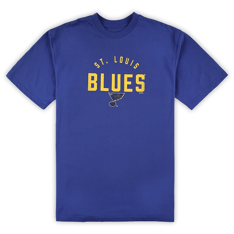 Ensemble de détente pour homme St. Louis Blues Royal/Heather Grey T-shirt et pantalon Big & Tall