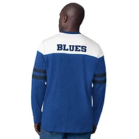 Men's Starter  Blue St. Louis Blues Blitz Durene Long Sleeve T-Shirt