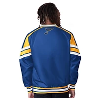 Men's Starter  Blue St. Louis Blues Reliever V-Neck Pullover Jacket
