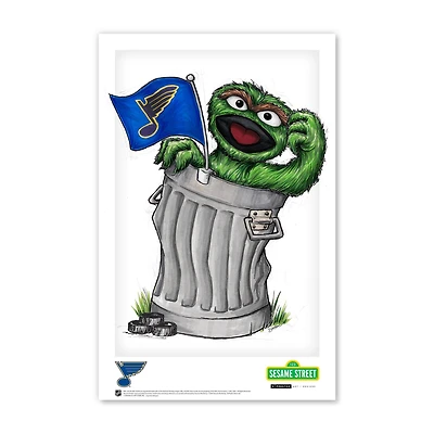 St. Louis Blues 11" x 17" Sesame Street Print