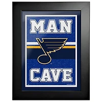 St. Louis Blues - 12'' x 16'' Man Cave Framed Artwork