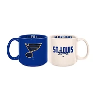 Lot de 2 tasses empilables de 15 oz des Blues de St. Louis