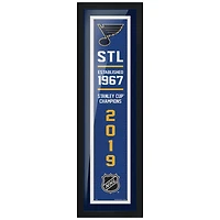 St. Louis Blues - 6'' x 22'' Empire Framed Sign