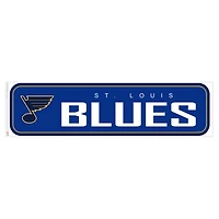 St. Louis Blues - Décalcomanie murale longue conception repositionnable de l'équipe 90'' x 23''