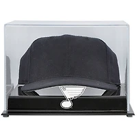 Vitrine de présentation en acrylique pour casquette avec logo de l'équipe des Blues de St. Louis