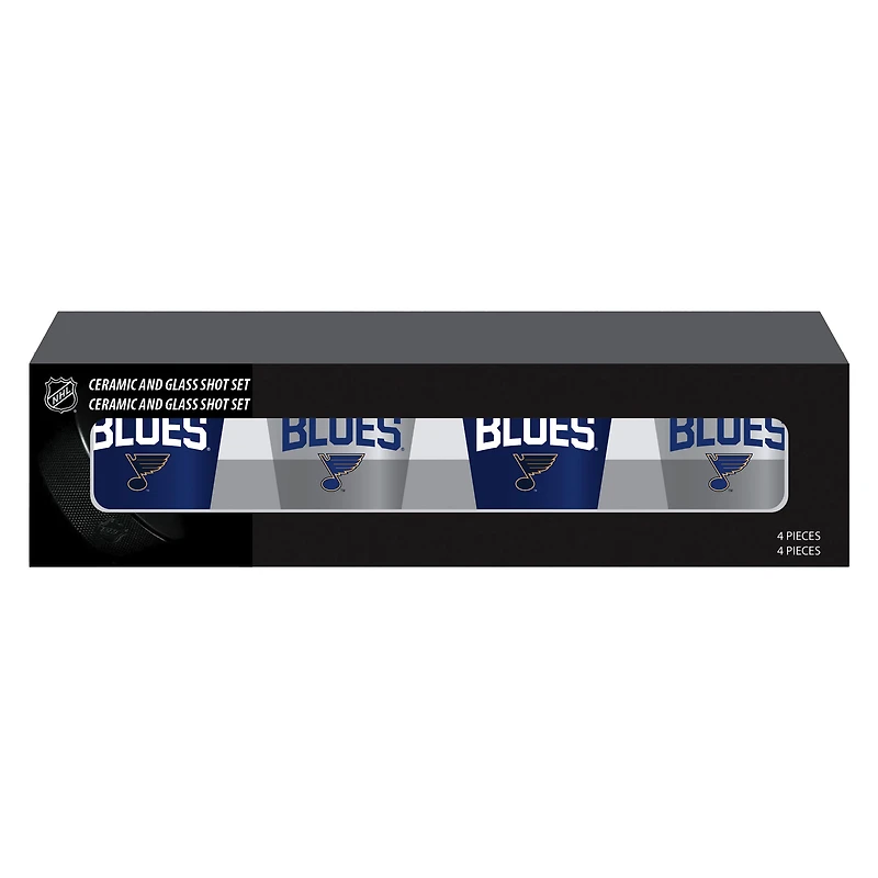 St. Louis Blues Four-Pack Shot Glass Set