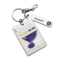 St. Louis Blues - Coffret cadeau trois pièces en cuir avec étiquette personnalisée