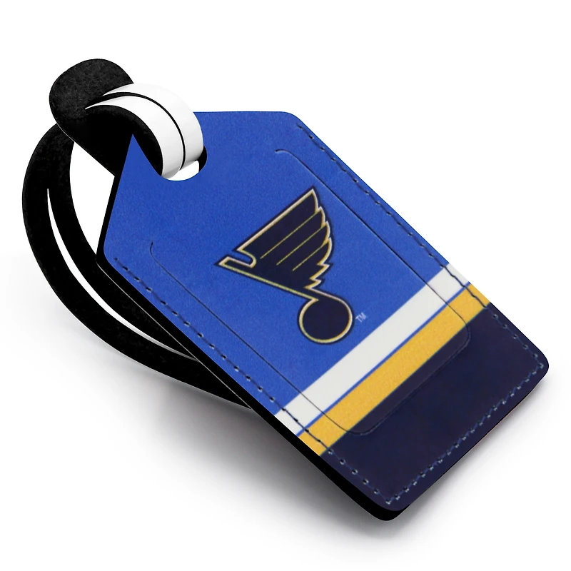 St. Louis Blues - Coffret cadeau trois pièces en cuir avec étiquette personnalisée
