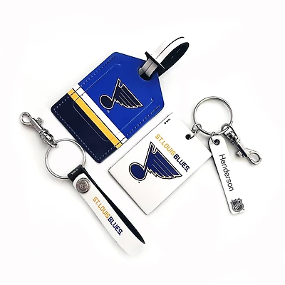 St. Louis Blues - Leather Three-Piece Gift Pack with Personalized Tag