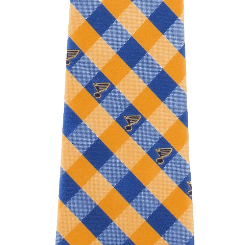 Cravate à carreaux poly tissé St. Louis Blues