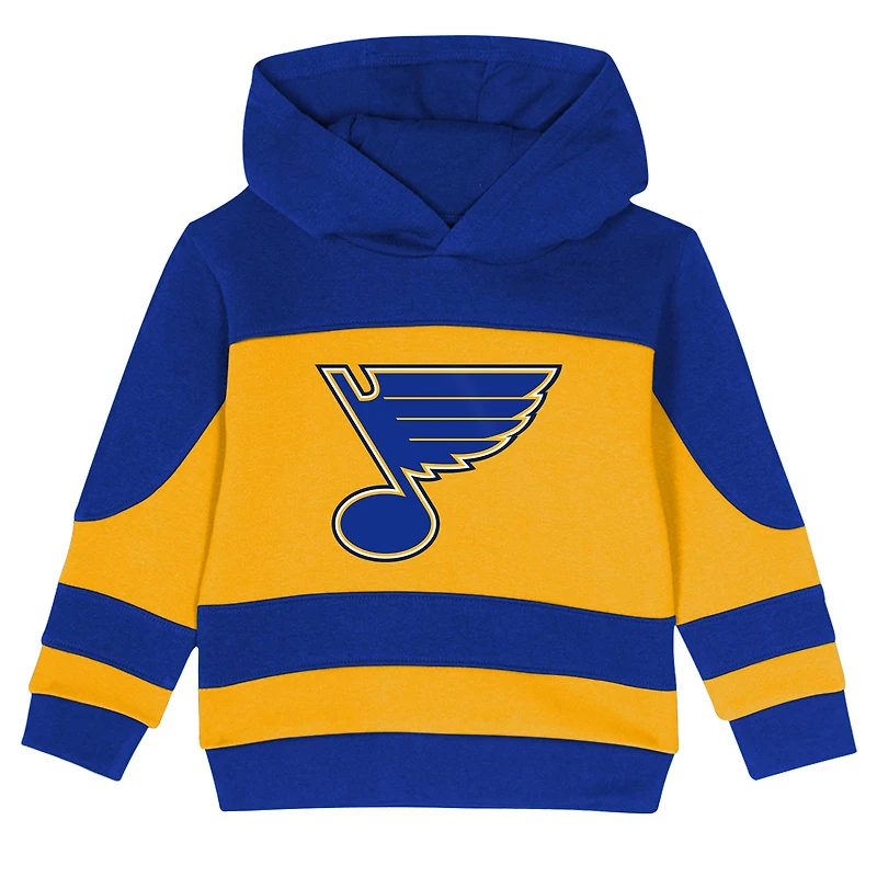 Ensemble sweat à capuche et pantalon de survêtement en molleton bleu/doré St. Louis Blues Puck Hero pour tout-petit