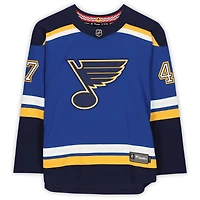 Maillot Breakaway bleu autographié par Torey Krug des St. Louis Blues