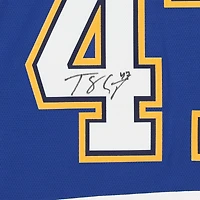 Maillot Breakaway bleu autographié par Torey Krug des St. Louis Blues