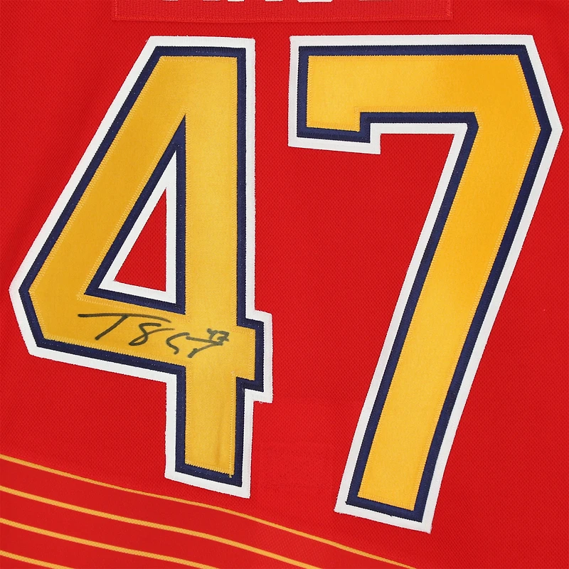 Torey Krug St. Louis Blues Autographed Red Adidas 2020-21 Reverse Retro Jersey