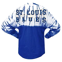 T-shirt unisexe Spirit Jersey bleu St. Louis Blues Crystal Half Dye à manches longues
