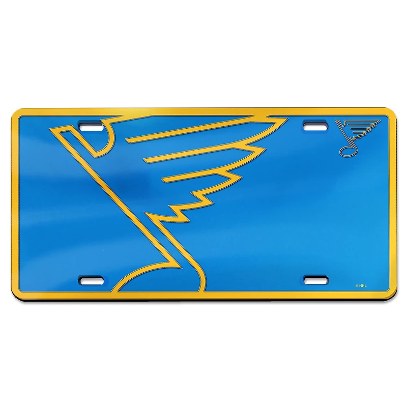 Plaque d'immatriculation géante en acrylique découpée au laser WinCraft St. Louis Blues