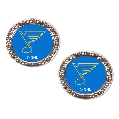 WinCraft St. Louis Blues Logo Round Post Earrings