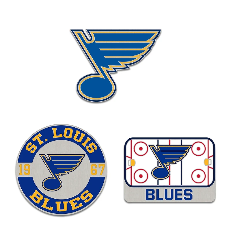 Ensemble de trois broches de collection WinCraft St. Louis Blues