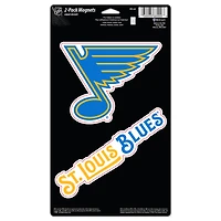 WinCraft St. Louis Blues Two-Piece Premium Acrylic Fridge Magnet Set