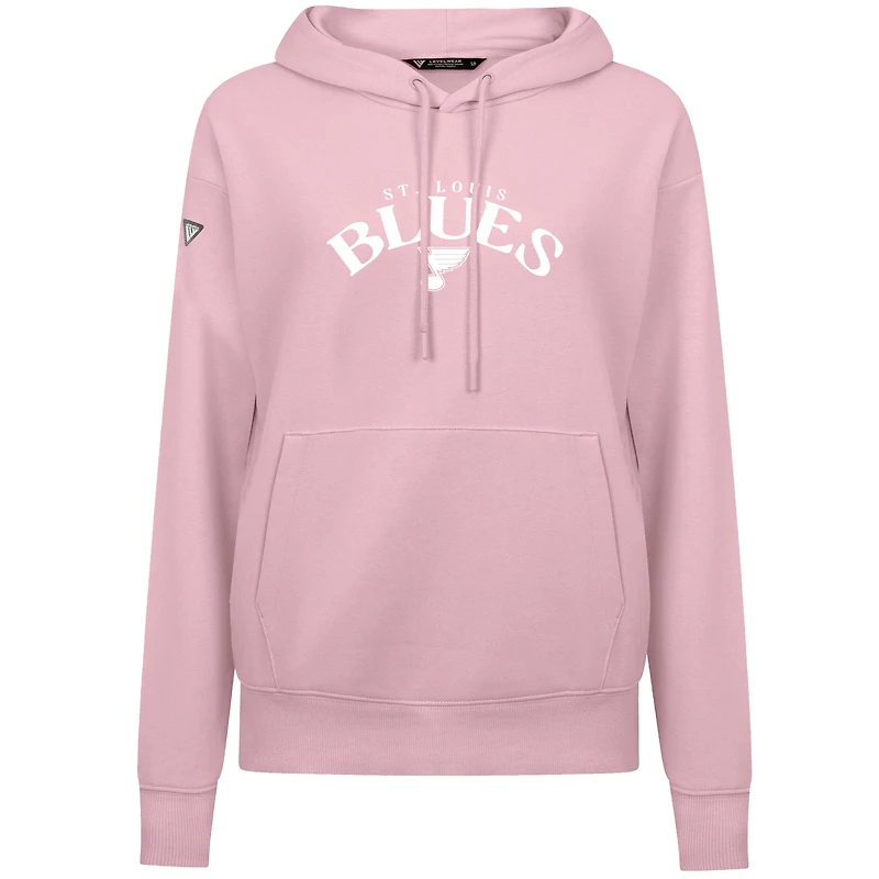 Sweat à capuche rose clair St. Louis Blues pour femme Levelwear Adorn la fête des mères