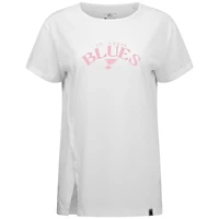 T-shirt Influx pour la fête des mères Blues de St. Louis femme Levelwear blanc