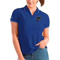 Women's Antigua Blue St. Louis Blues Affluent Polo