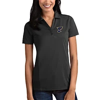 Women's Antigua Gray St. Louis Blues Tribute Polo
