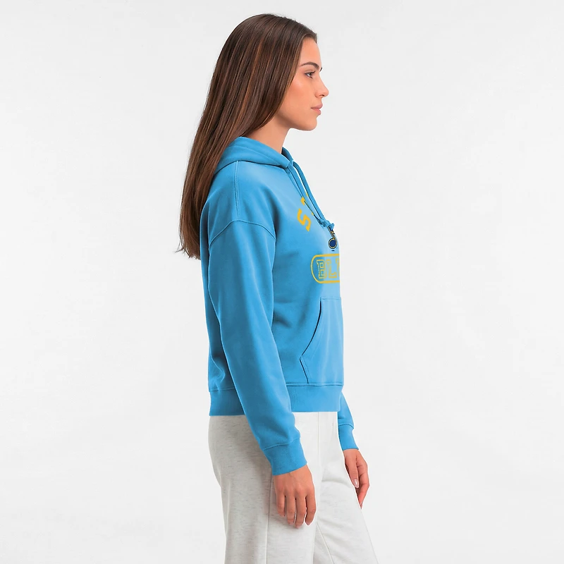 Women's Champion Light Blue St. Louis Blues Arched Pill Box Hoodie