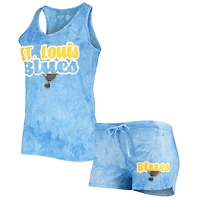Women's Concepts Sport Blue St. Louis Blues Billboard Racerback Tank Top & Shorts Set