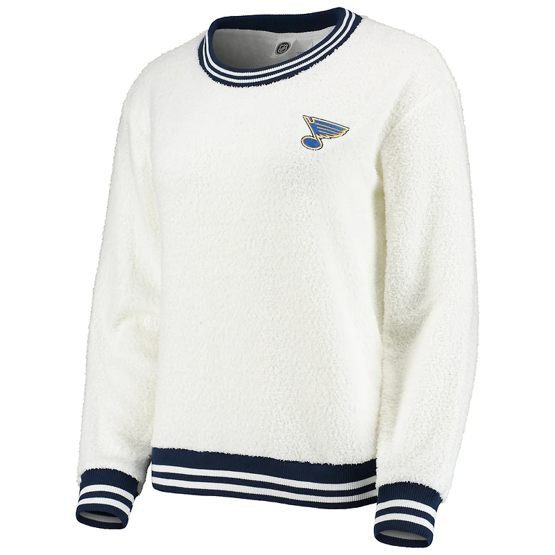 Sweat-shirt Concepts Sport Cream St. Louis Blues Granite Sherpa pour femmes