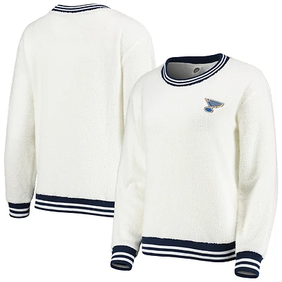 Sweat-shirt Concepts Sport Cream St. Louis Blues Granite Sherpa pour femmes