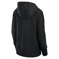 Sweat à capuche authentique St. Louis Blues noir pour femme de la marque Fanatics.