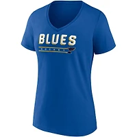 Ensemble de 2 t-shirts à col en V Fanatics pour femmes bleu/gris chiné St. Louis Blues Parent
